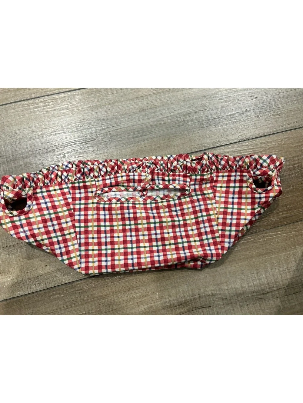 Longaberger Small Picnic Cherry Plaid Fabric Basket Liner